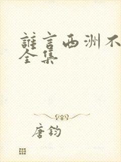 谁言西洲不知意全集