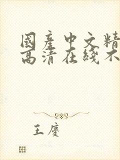 国产中文精品久高清在线不