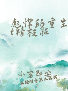 彪悍的重生txt精校版