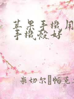 苹果手机用哪种手机壳好