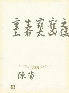 重生霸宠之摄政王爷太凶猛