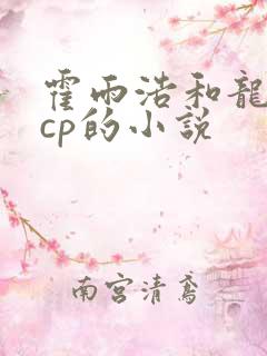 霍雨浩和龙皓晨cp的小说