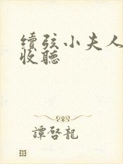 续弦小夫人全文收听