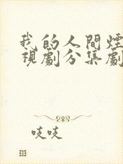 我的人间烟火电视剧分集剧情介绍