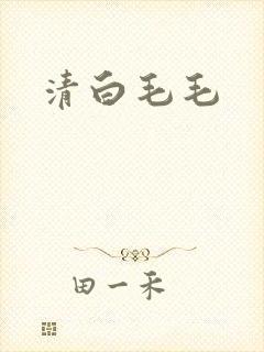 清白毛毛