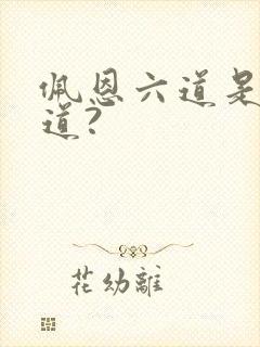 佩恩六道是哪六道?