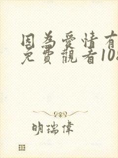 因为爱情有多美免费观看108