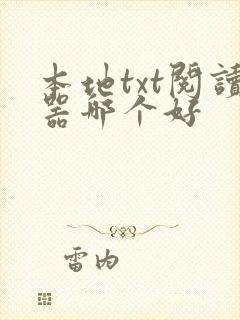 本地txt阅读器哪个好