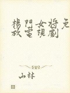 杨门女将免费播放电视剧