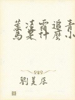 叶凌霜追青梅竹马是什么小说