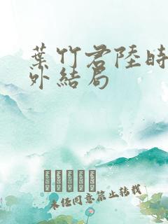 叶竹君陆时琛番外结局