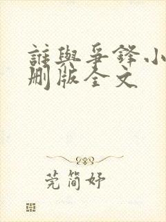 谁与争锋小说未删版全文