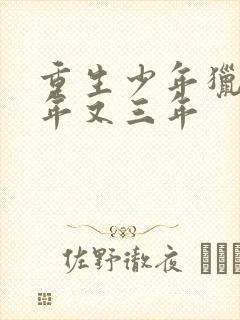 重生少年猎美三年又三年