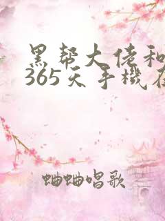 黑帮大佬和我的365天手机在线观看