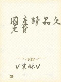 国产精品久久久免费