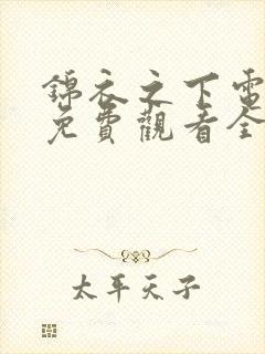 锦衣之下电视剧免费观看全集观看