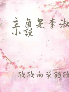 主角是李淑敏的小说