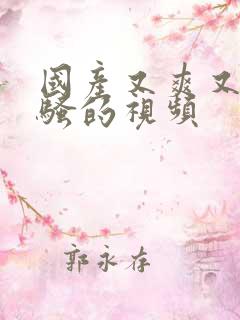 国产又爽又猛又骚的视频