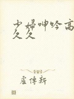 少妇呻吟高潮久久久