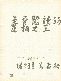 免费阅读的小说万相之王