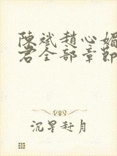 陈斌赵心媚高婉君全部章节