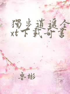 独步逍遥全本txt下载奇书网