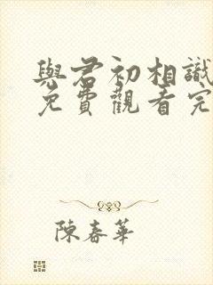 与君初相识全集免费观看完整版