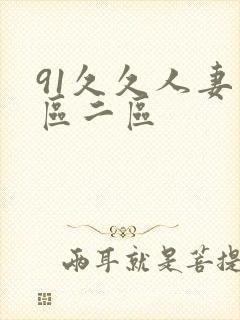 91久久人妻一区二区