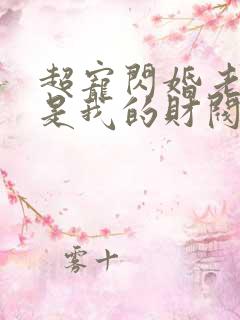 超宠闪婚老公竟是我的财阀大佬上司