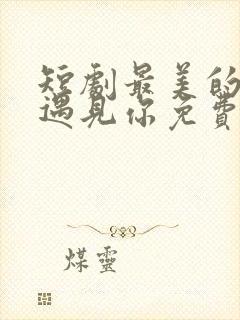 短剧最美的时候遇见你免费观看