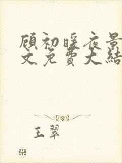 顾初暖夜景寒全文免费大结局