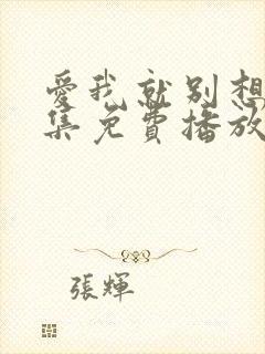 爱我就别想多全集免费播放