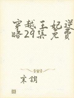 穿越王妃逆袭攻略29集免费观看