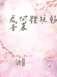 成何体统动漫配音表