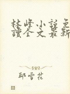 林峰小说免费阅读全文最新章节顶点