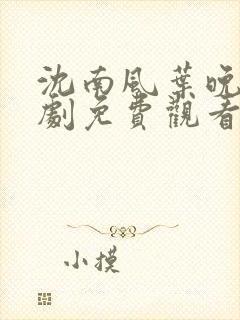 沈南风叶晚意短剧免费观看