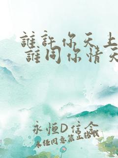 谁许你天上人间 谁同你情天恨海含义