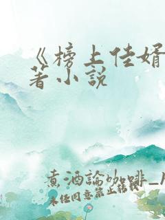 《榜上佳婿》原著小说