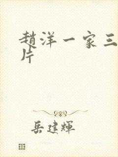 赵洋一家三口照片