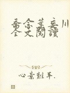 乔念叶妄川正版全文阅读