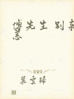 傅先生 别来无恙