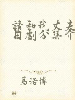 请和我丈夫结婚日剧分集介绍