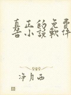 真正的免费无广告小说软件