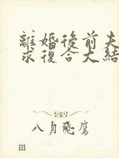 离婚后前夫哭着求复合大结局