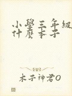 小学三年级都用什么本子