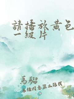 请播放黄色录像一级片