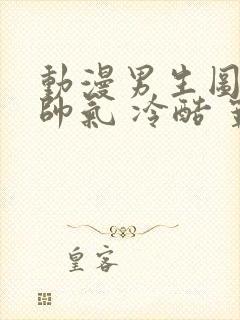 动漫男生图片 帅气 冷酷 霸气 超拽