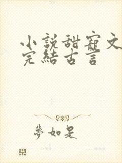 小说甜宠文短篇完结古言