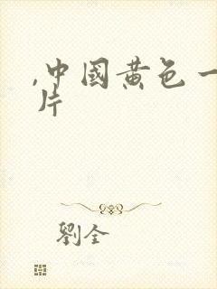 ,中国黄色一级片