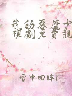 我的恶魔少爷电视剧免费观看西瓜